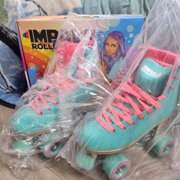 Impala Roller Skates – Teal/Pink – Size 6 US – NEW - Picture 3 of 3